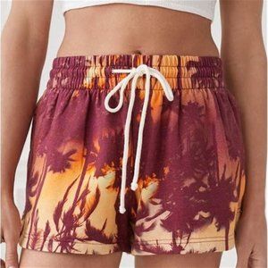 Urban Outfitters Out From Under Ellie Palm Tree Print Lounge Shorts NWOT
